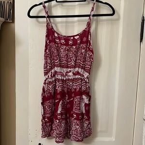 Red and White Nirvana Jumpsuit w/Pockets!